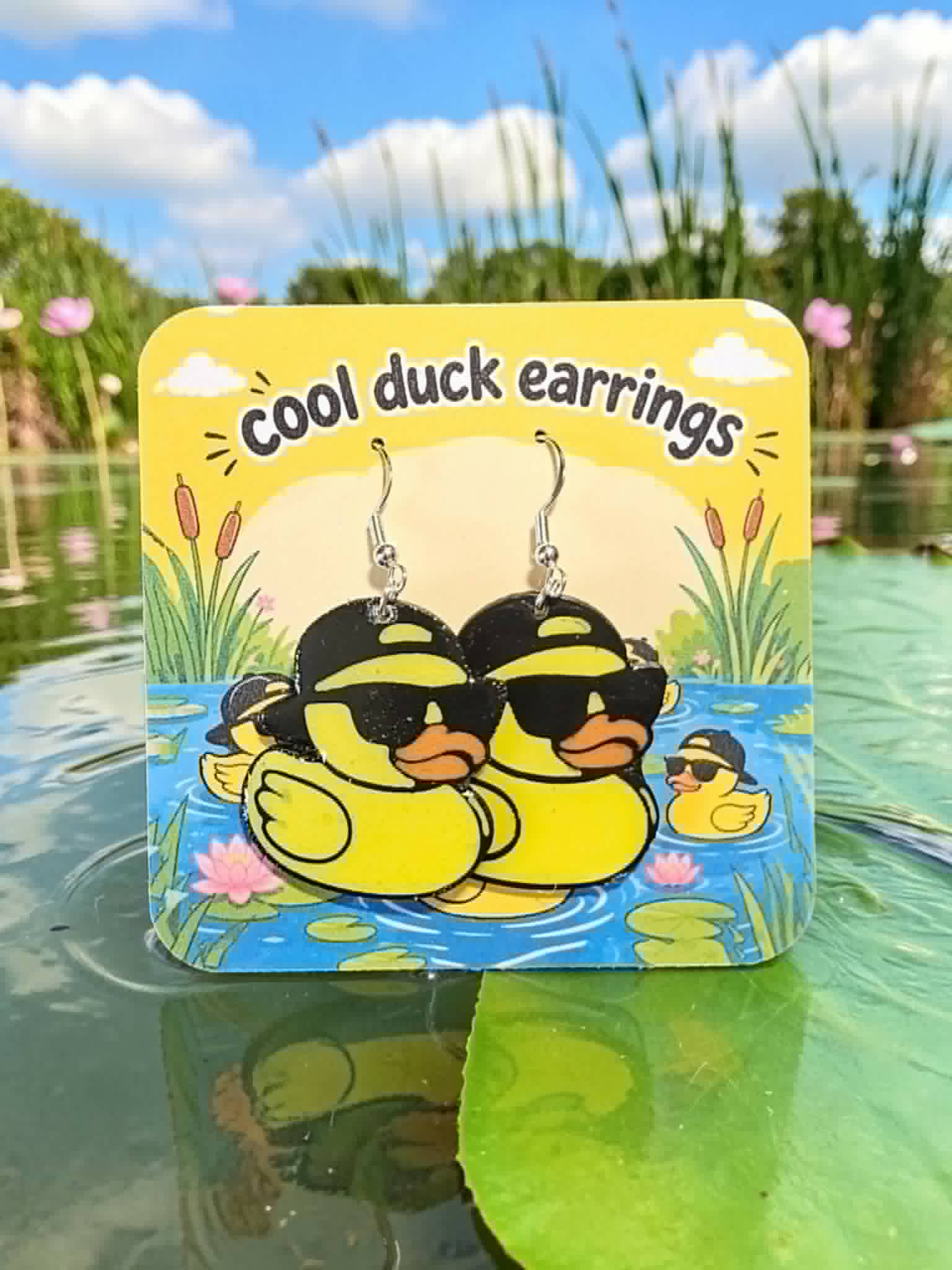 Cool Duck Earrings